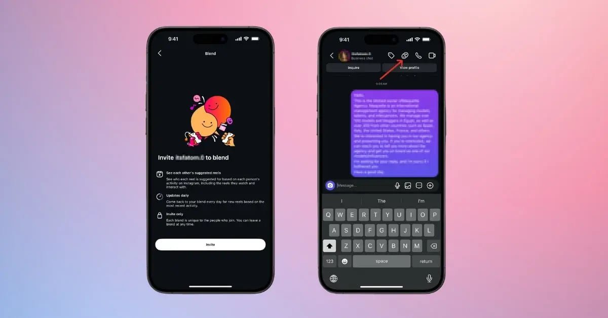 De qué se trata la nueva función Blend de Instagram